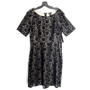 Black lace party dress